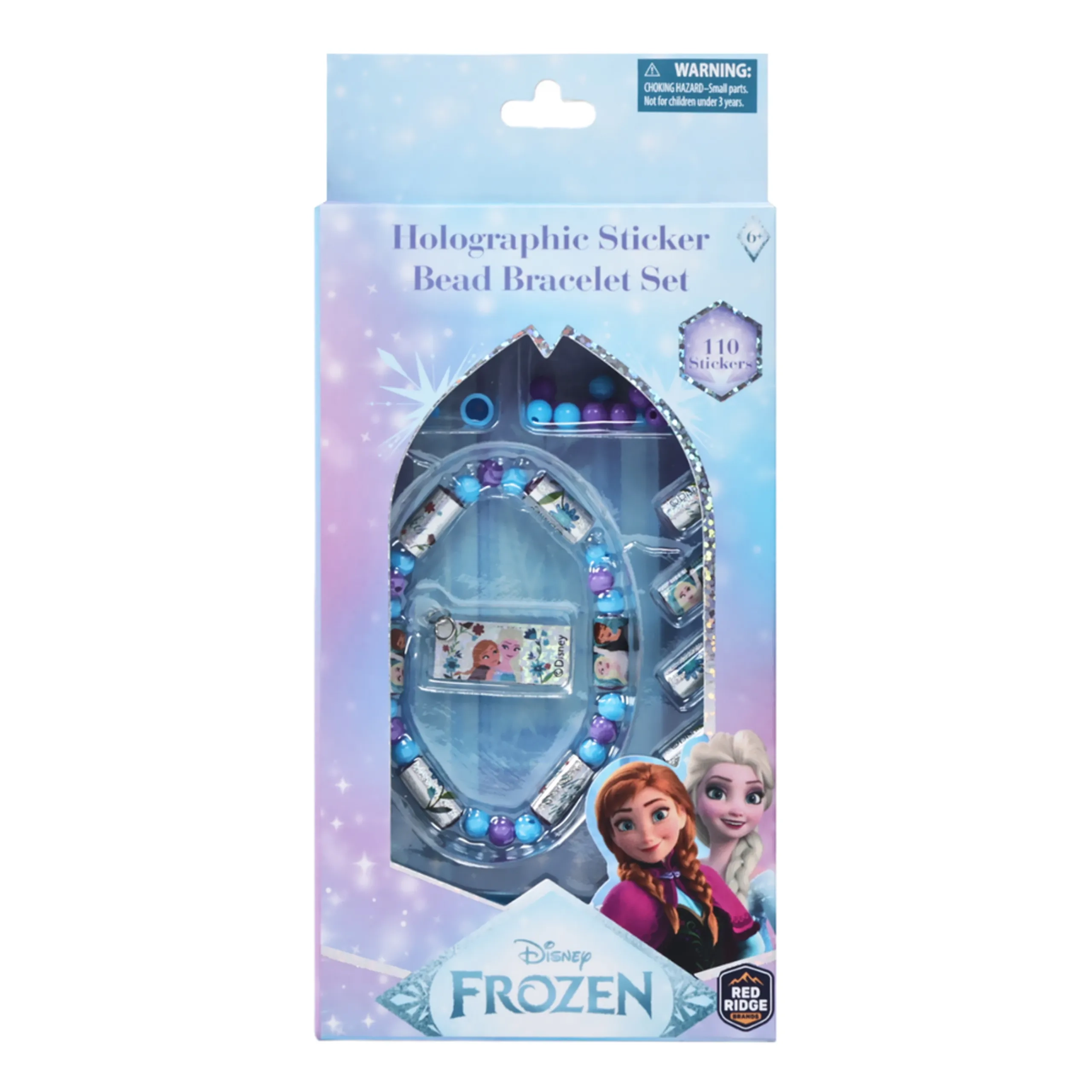 Disney Holographic Sticker Bead Bracelet Set - 110pc 6+