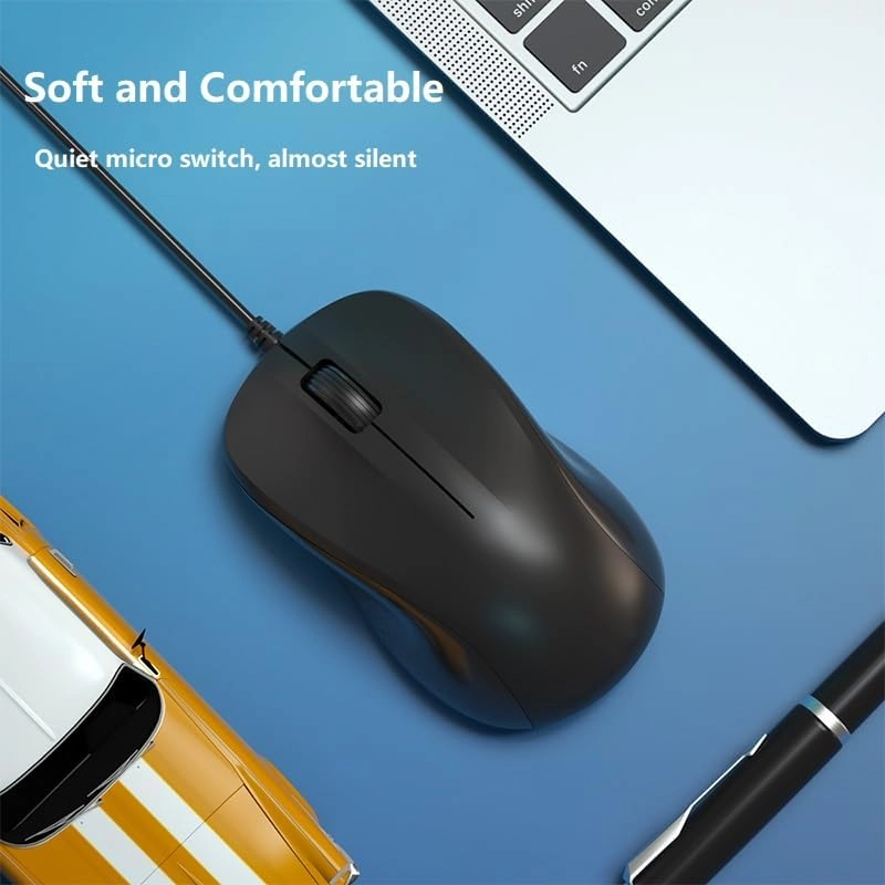 Silent Wired Computer Mouse - USB