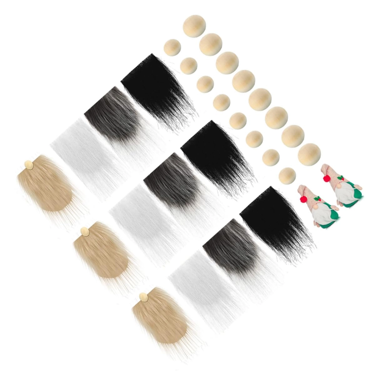 Faux Fur Beard - 18.00X9.00X0.50cm 12 Mens