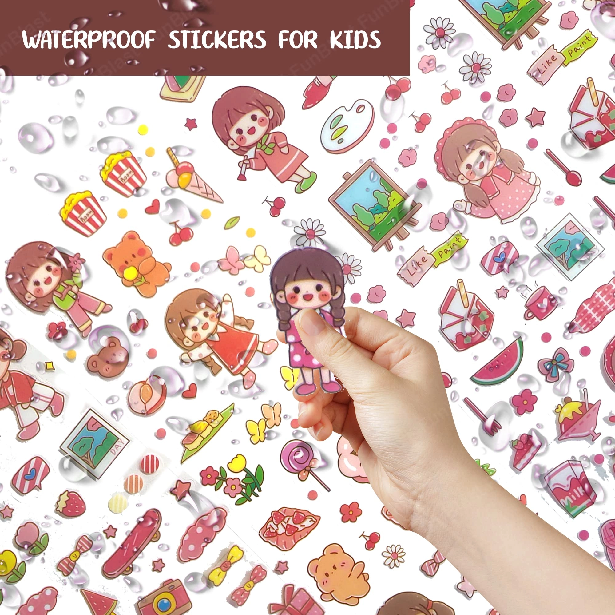 Cute Cartoon Theme Sticker Book 20 pcs