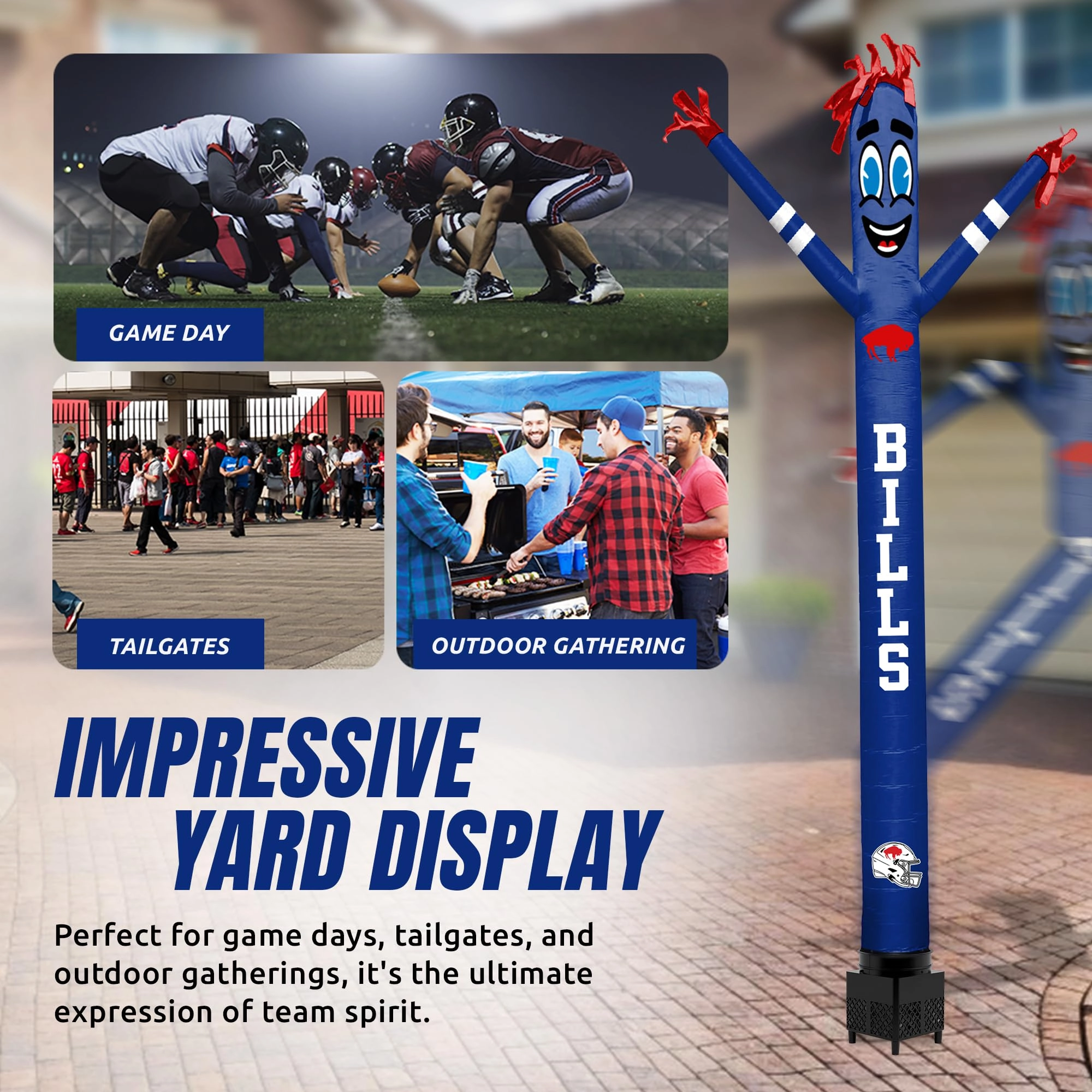 Crazy Sports Fan-Retro - 8 feet LED lights Built-in blower