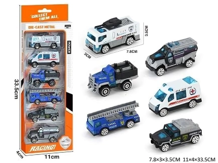 Vintage Car Set - 6 pcs