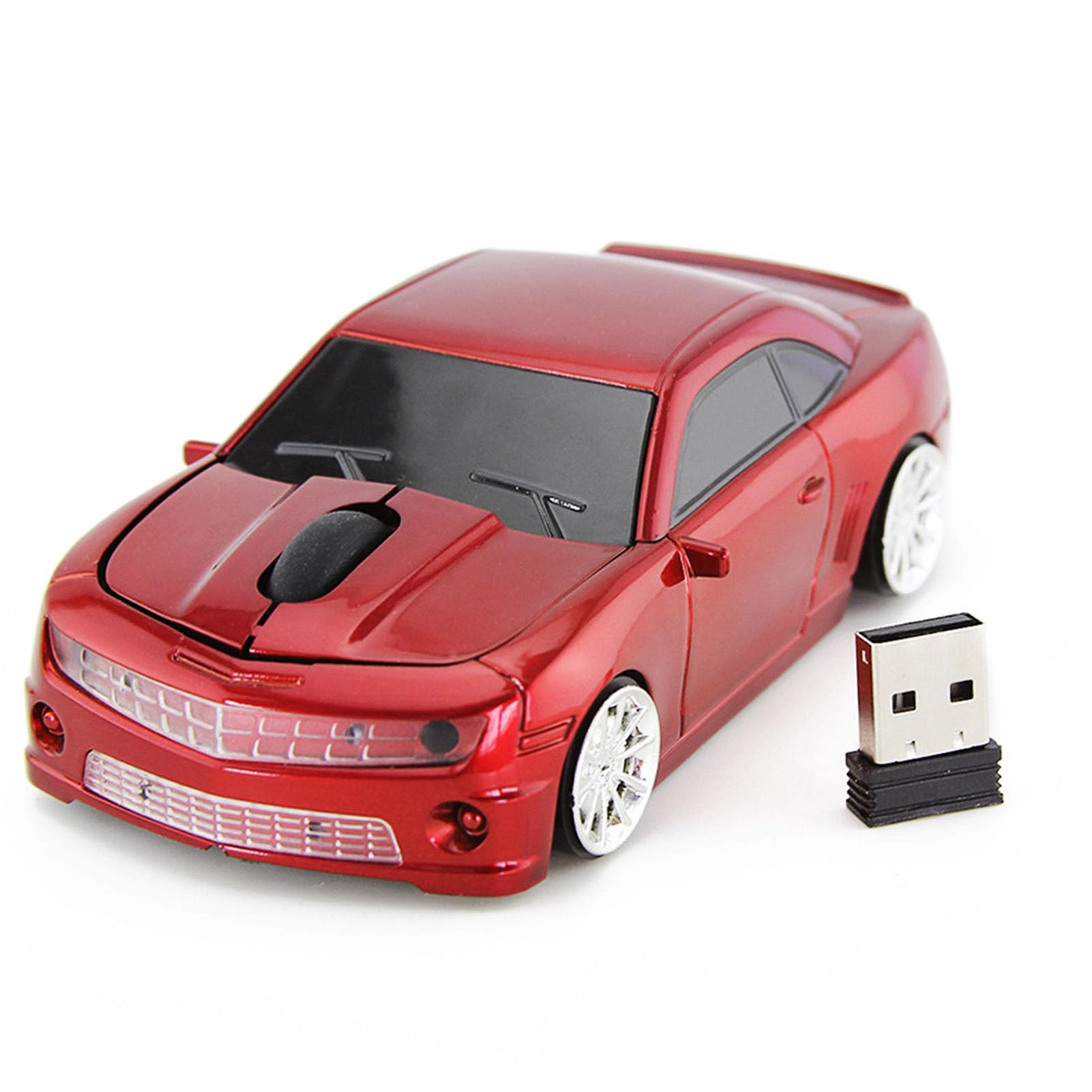 TIKATARER Sport Car Shaped Wireless Computer Mouse - Wireless