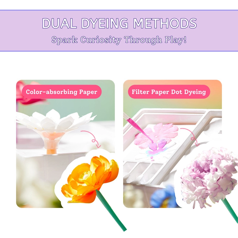 DIY Magic Dyeing Florist Craft Kit - 74 Pcs