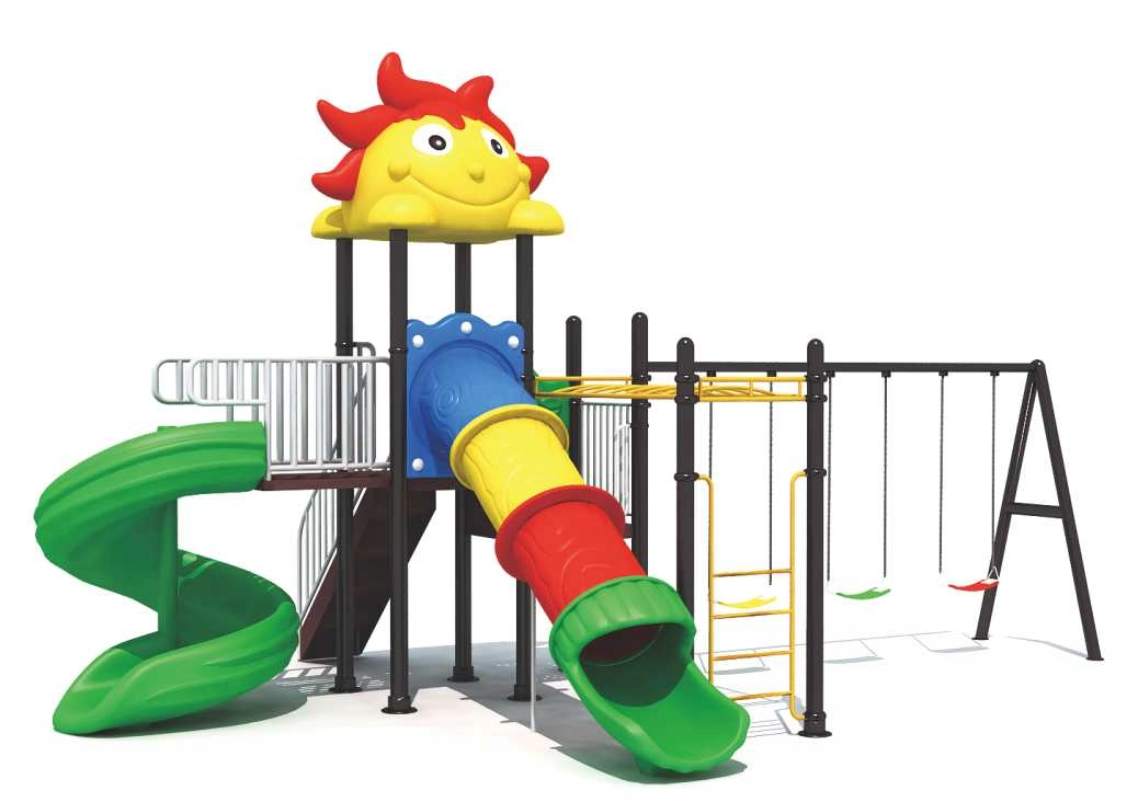 Multi Purpose Kids Outdoor Playing Equipments - 770x320x280cm 2+ Years