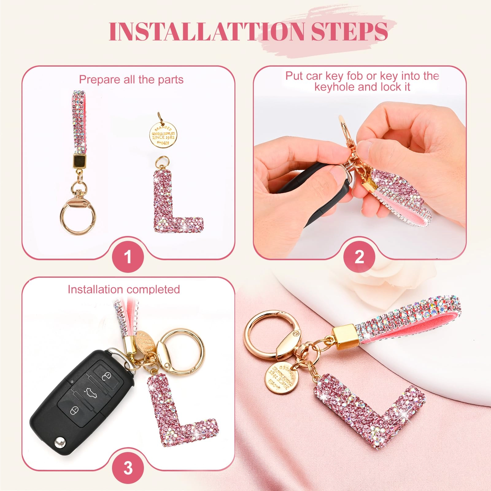 Initial Letter Keychain