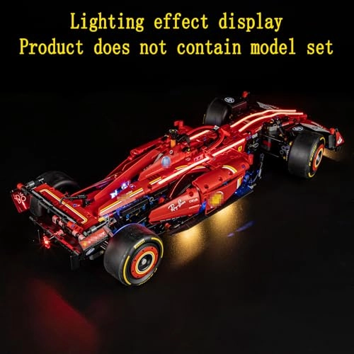LED Light Kit for LEGO Ferrari SF-24 F1 42207 - Plastic Sport 4.5-5V