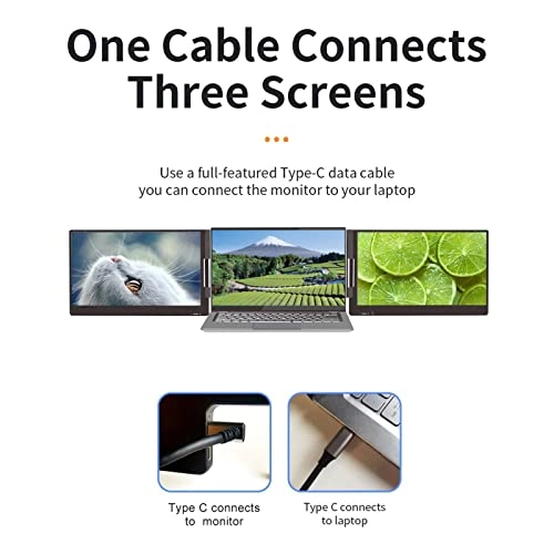 Triple Portable Monitor - 1920x1080P