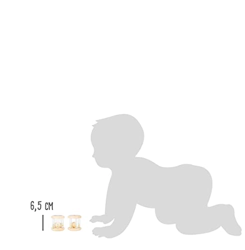 Animals Rattles - 0 months and up Wood set of 2