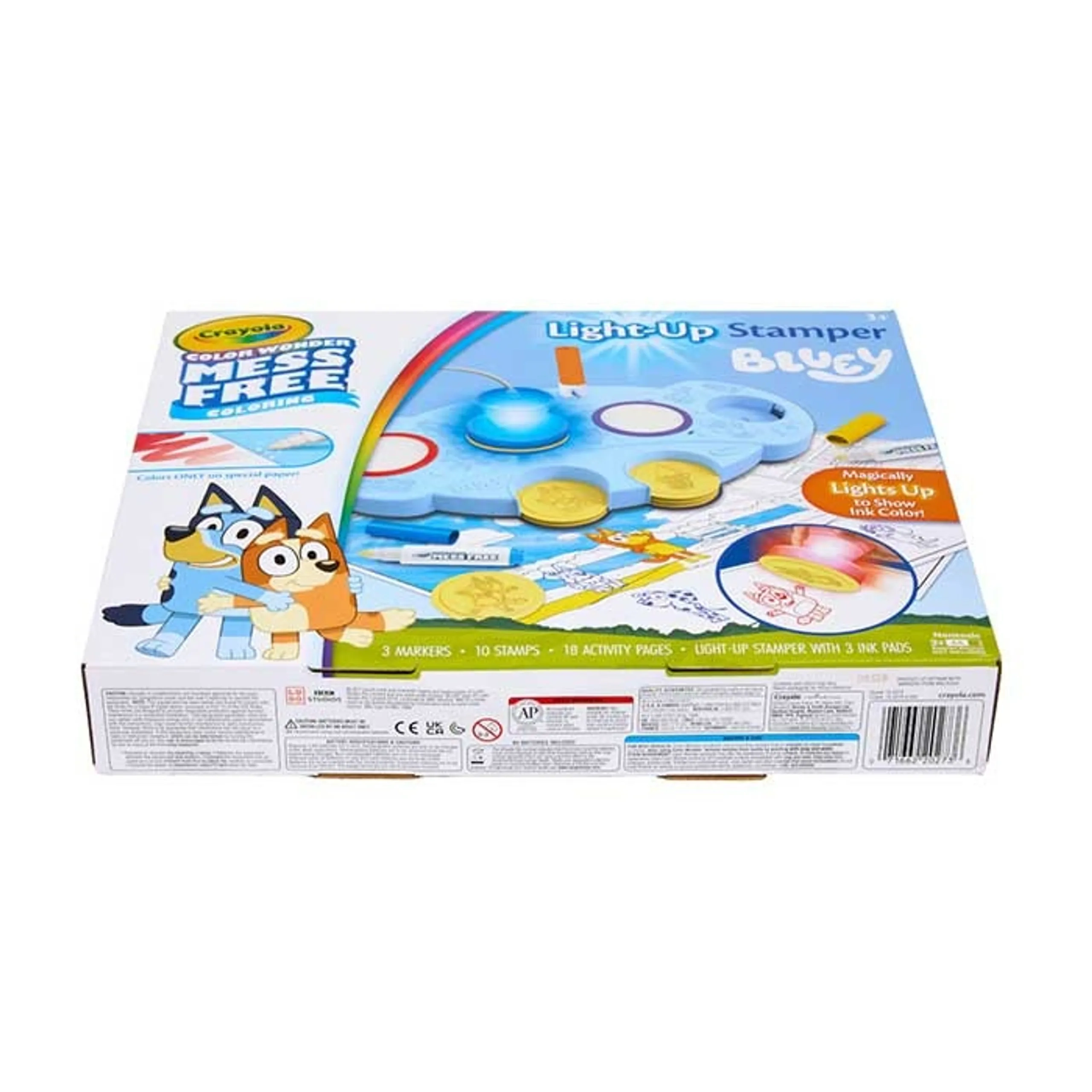 Color Wonder Deluxe Stamper Kit - 50 pieces 10 Art Stamps 8 Scented Markers 2 Scented Ink Pads 1 Stamp Holder