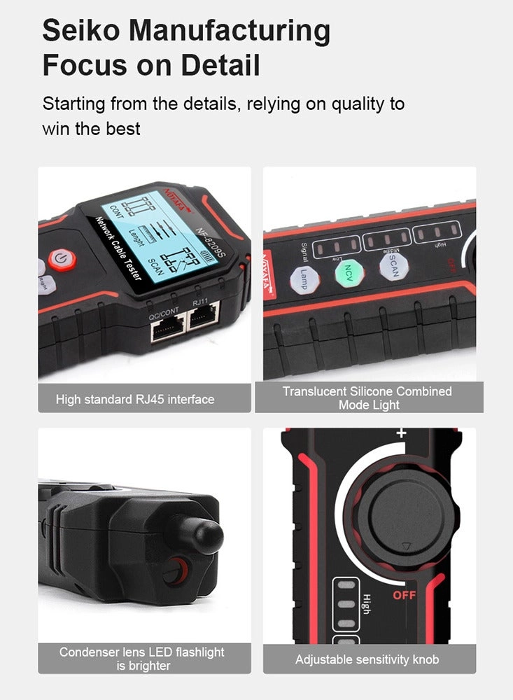 NF-8209S - RJ45 RJ11 PoE Wiremap