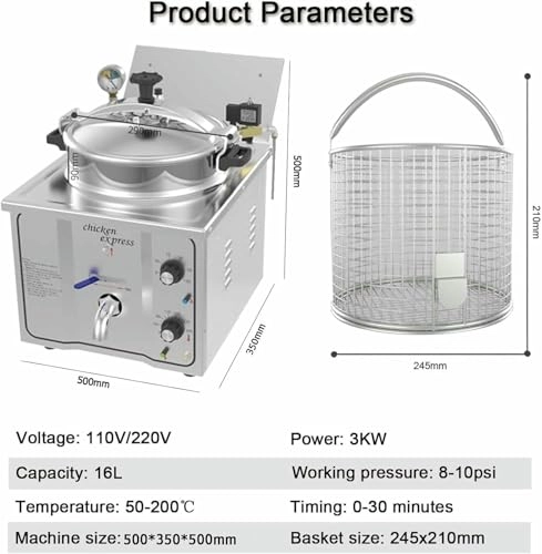 Electric Air Fryer OJHGRDFV-029 - 16L