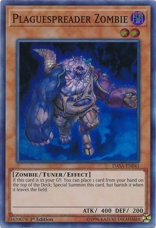 Yugioh Singles Anime Plaguespreader Zombie DASA-EN041 - 1st Edition