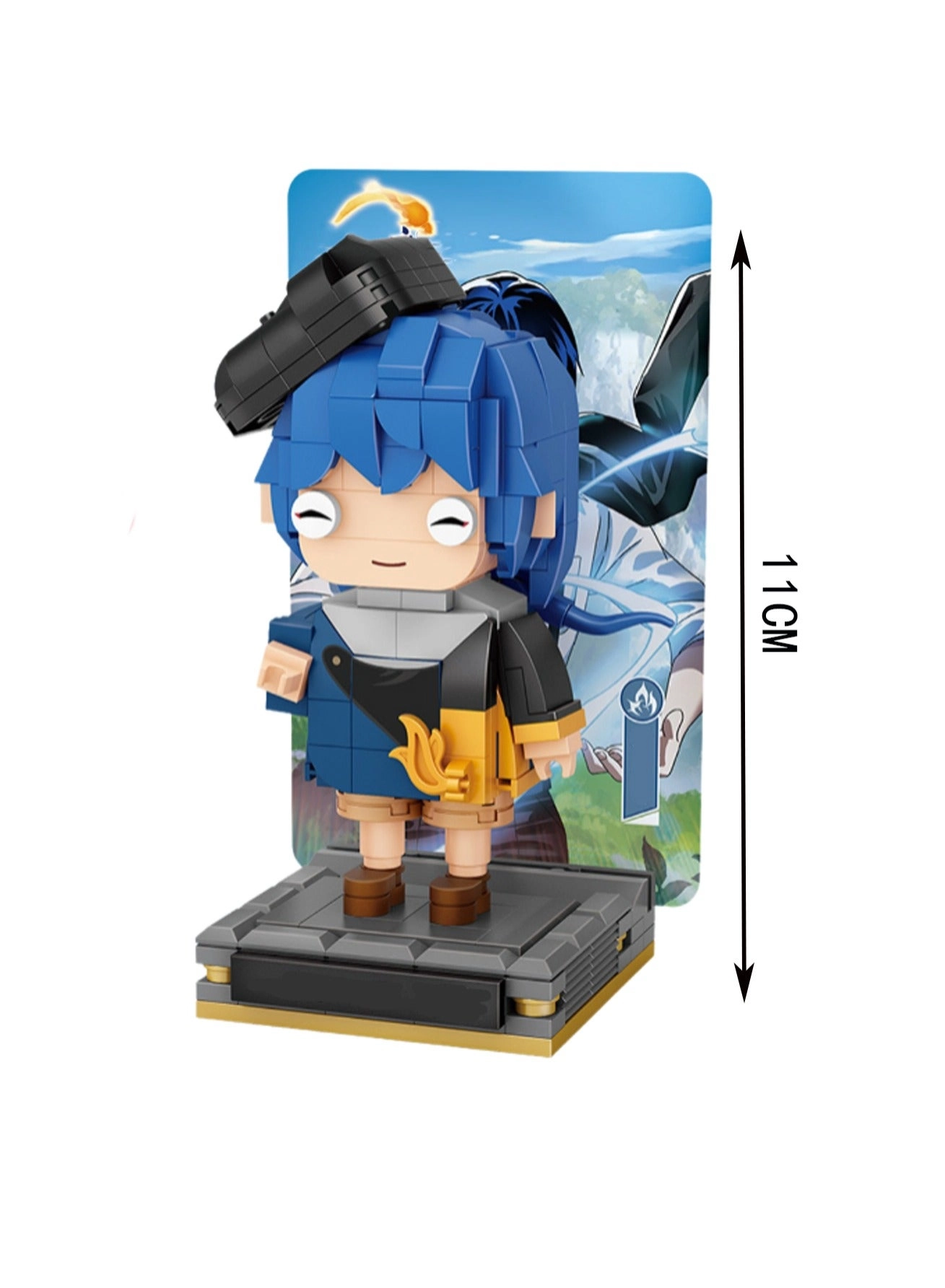 Character Model Set - Blue Hair Character 302pcs