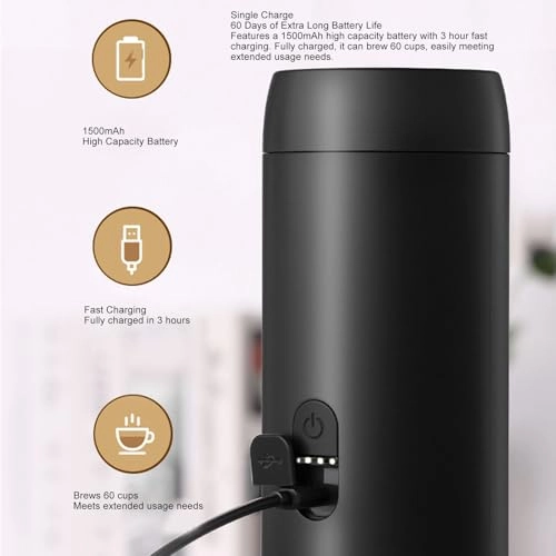 Portable Electric Coffee Maker - 120ml capsule