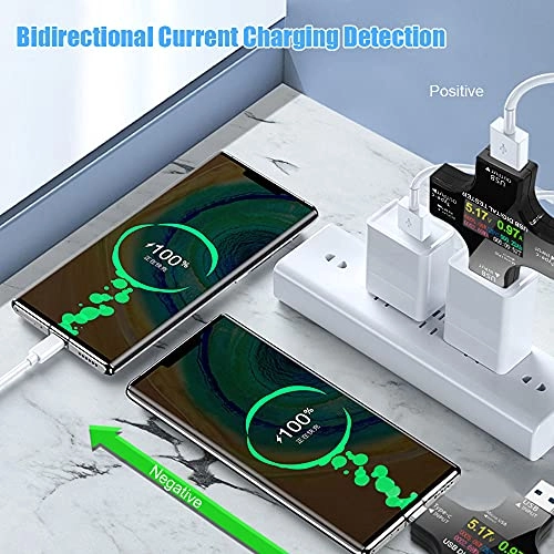 Type C USB Tester - 2 in 1 IPS LCD Color Screen OTG Connector