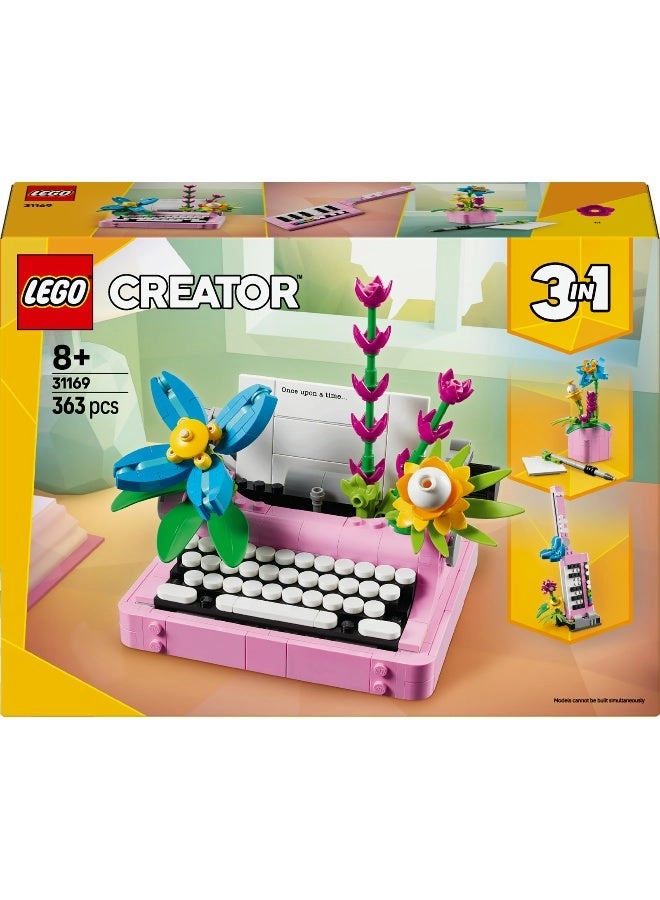 Creator 3in1 Typewriter with Flowers (31169) - 8+ years