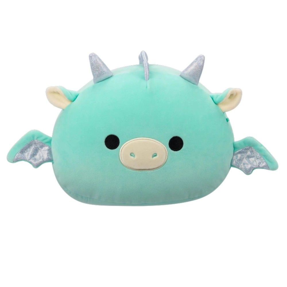 Squishmallows Miles Stackables 30 cm Plush Teal Dragon