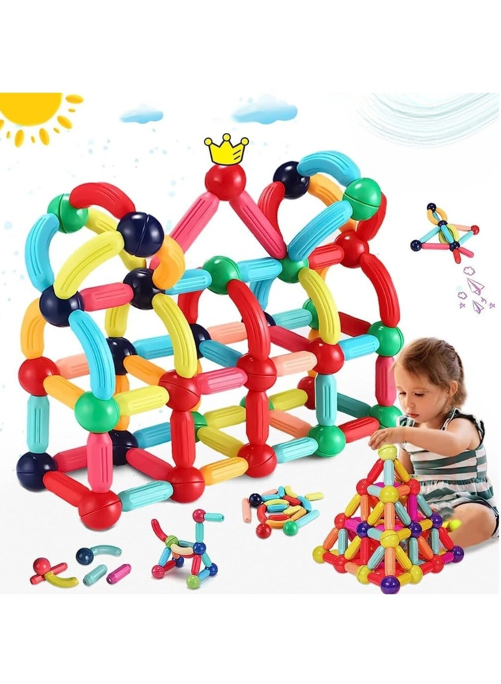 Magnetic Building Blocks - 42 pcs