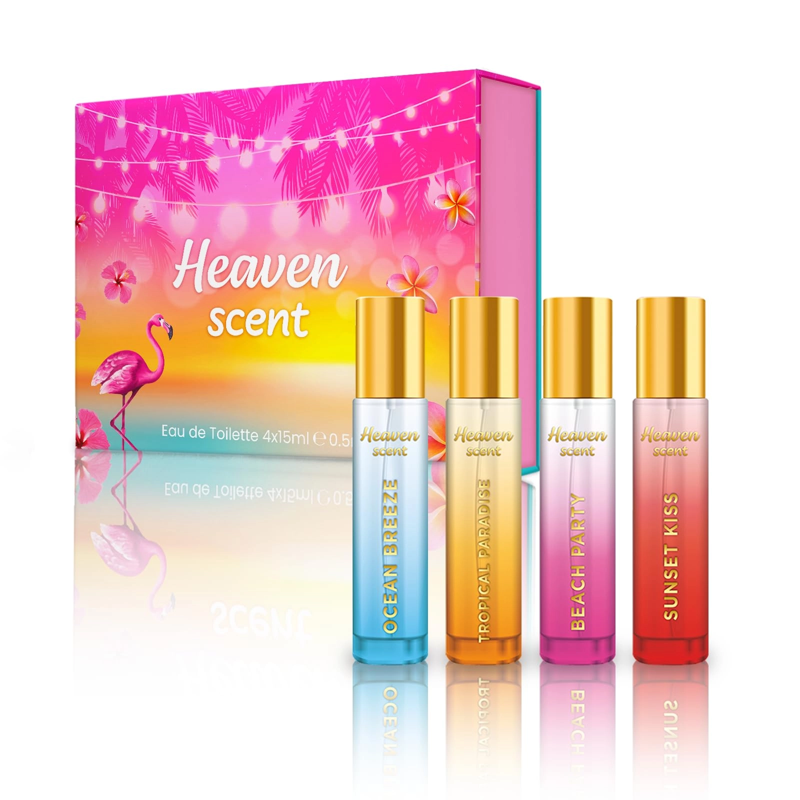 Heaven Scent Perfume for Women Gift Set - Eau de Toilette 4 x 15ml