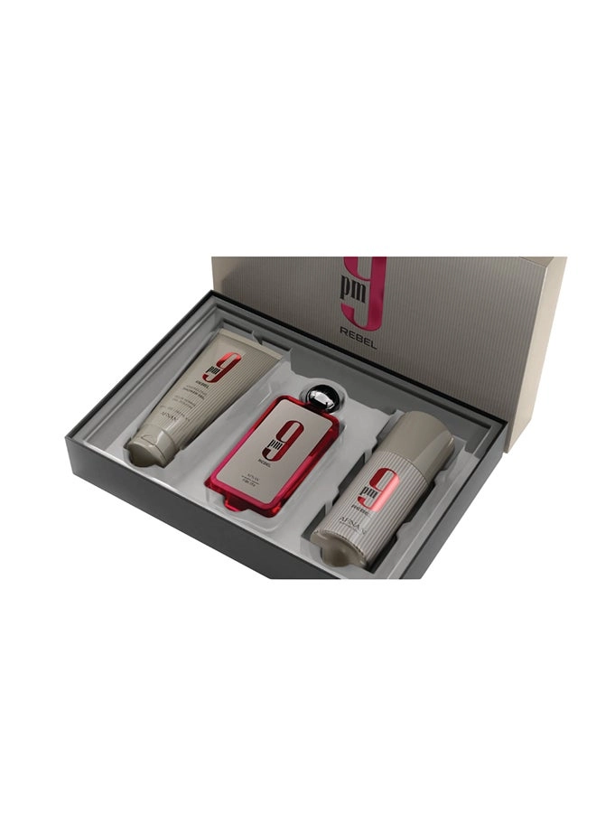 9 PM - 100 ML Eau De Parfum + Deodorant - 150 ML + Shower Gel - 150 ML