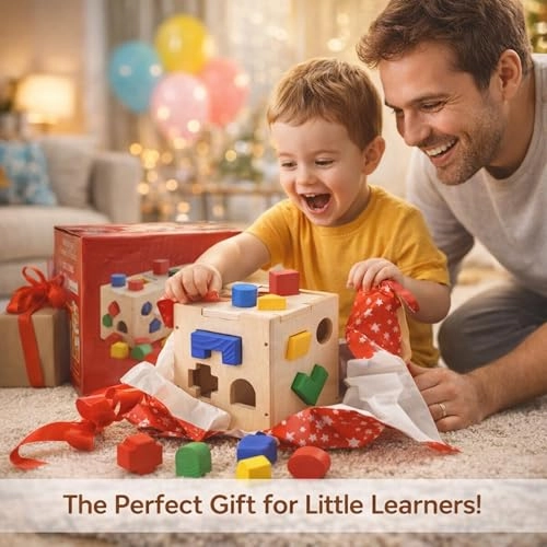 Shape Sorter Cube - 1-3 Years 17 pieces