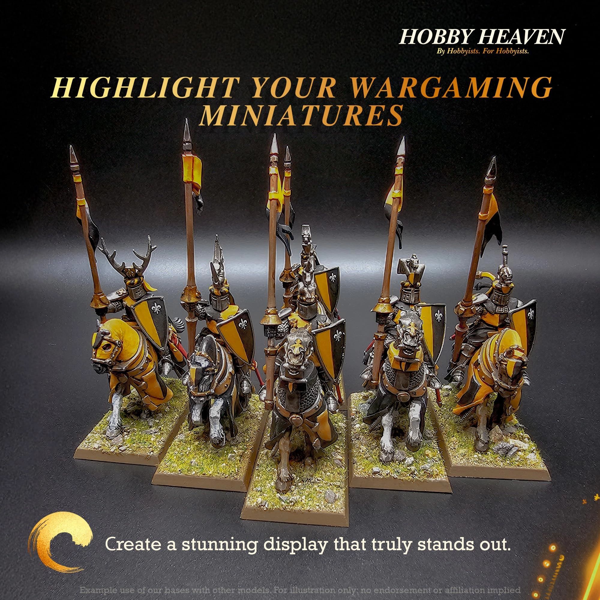 60x30mm Rectangle Plastic Bases - 1 pc