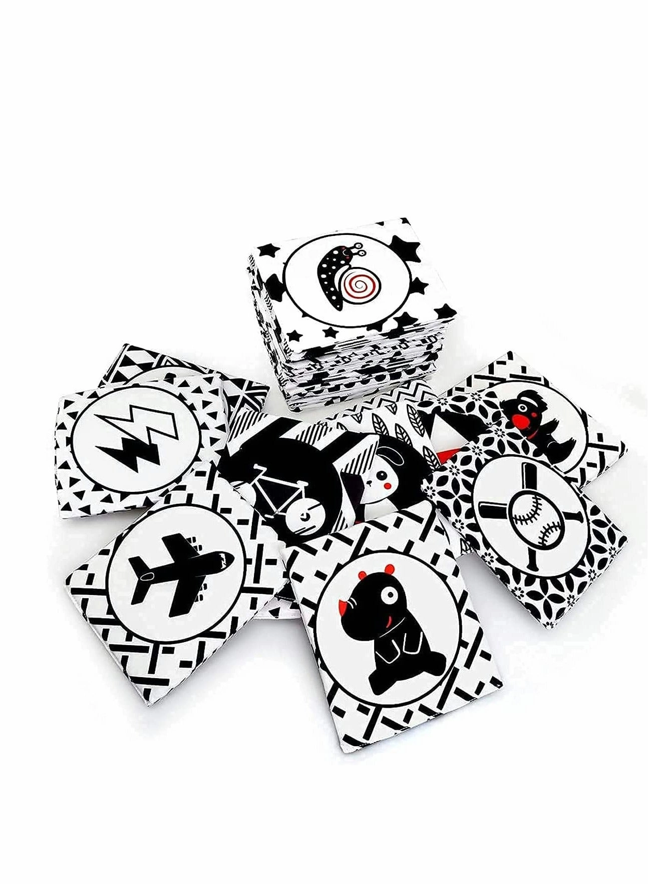 Black and White Letter Cloth Book