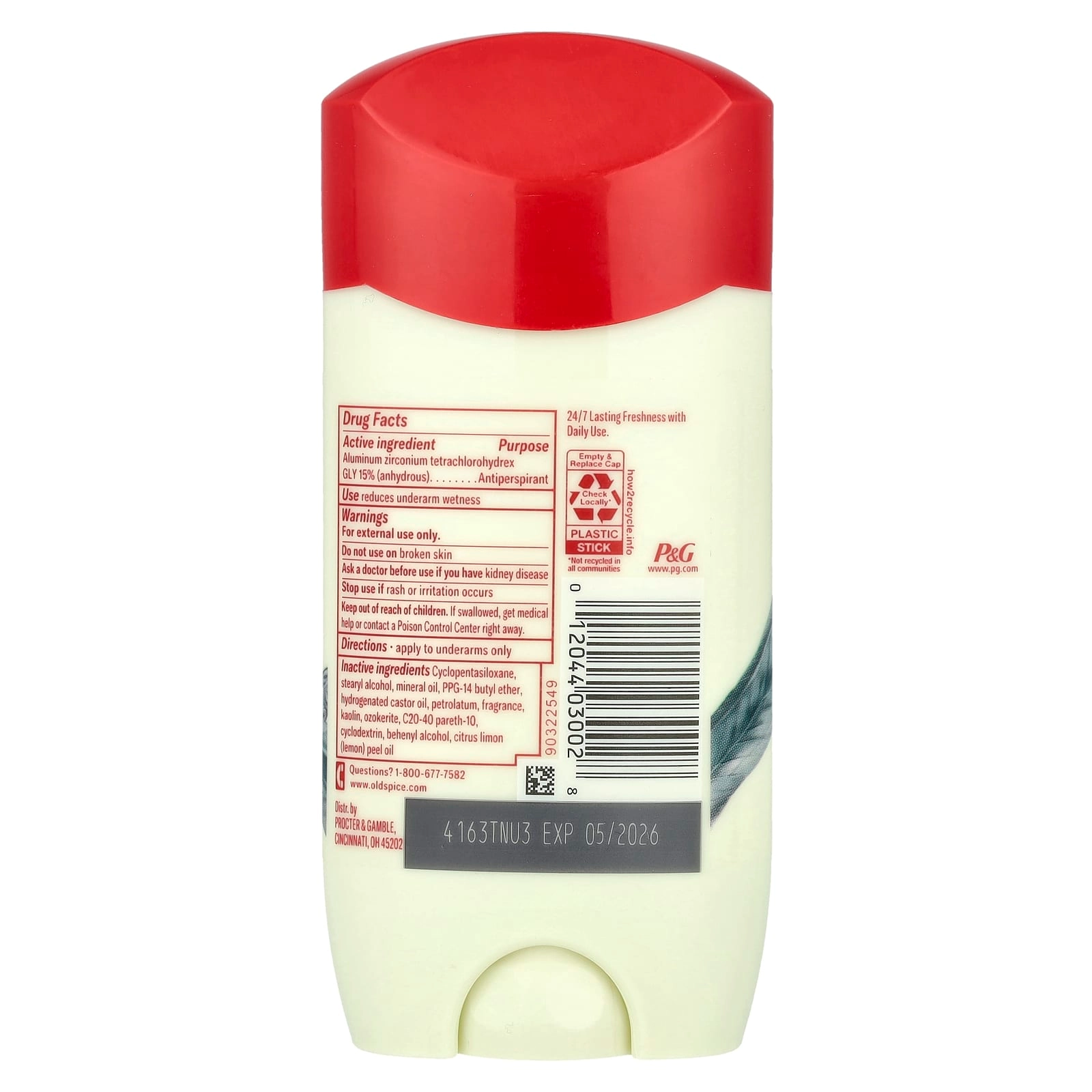 Invisible Solid Antiperspirant Deodorant - Deep Sea with Ocean Elements 120 gram