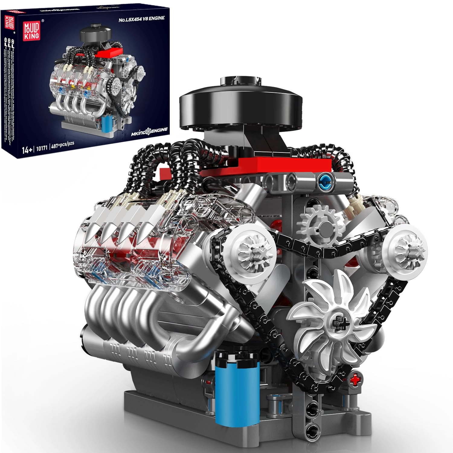 mould king Technik V8 Engine (10171) - LSX454 Petrol