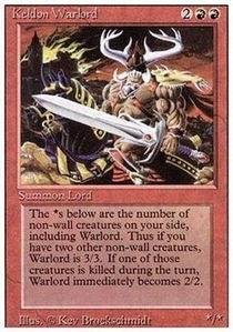 Wizards of the Coast Magic: The Gathering: Revised Edition - Keldon Warlord