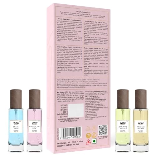 Oceanic Waves + Golden Sands + Gulmarg Mist + Doon Deodar - Eau De Parfum Pack of 4