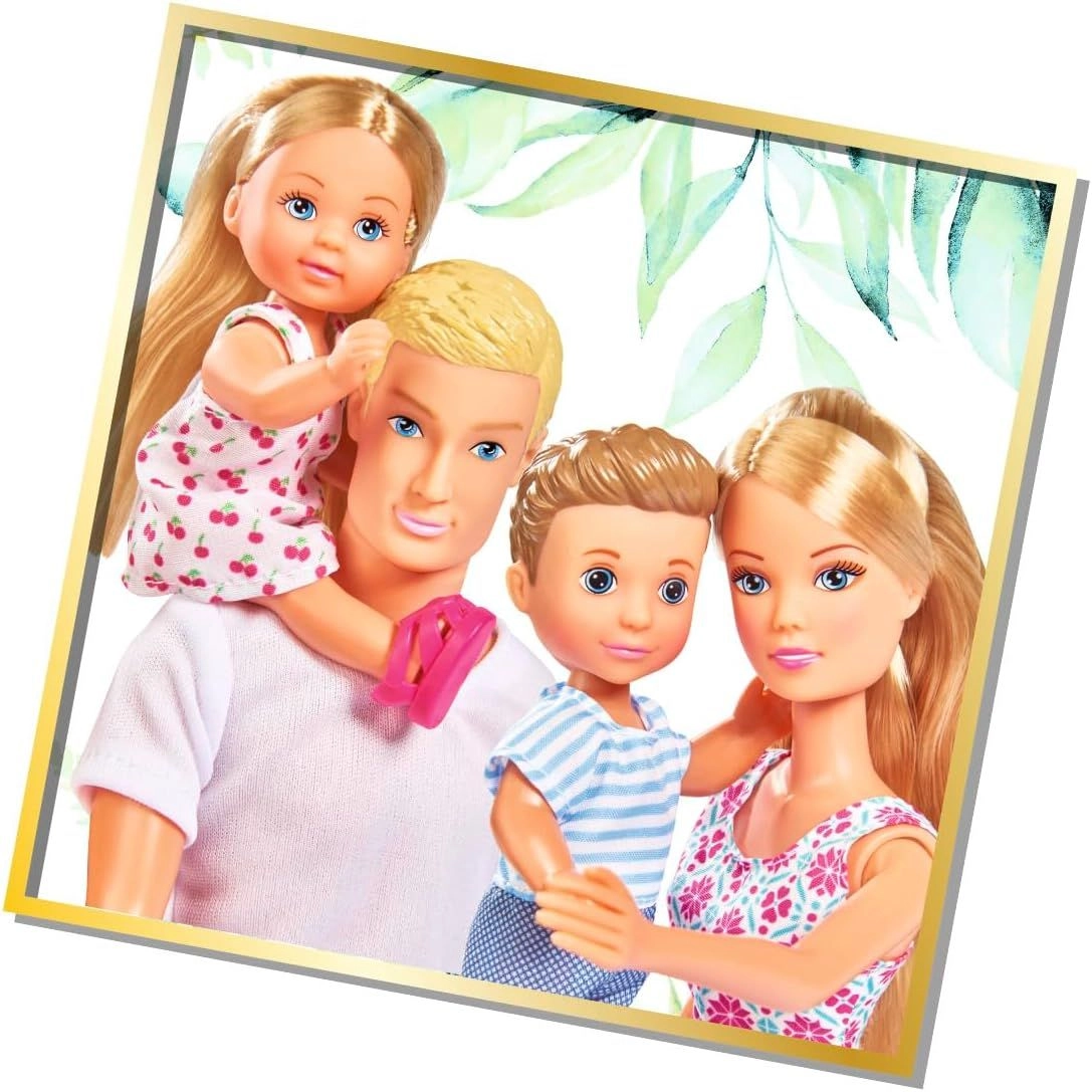 Steffi Doll - 29 cm + Kevin Doll + Evi Doll - 12 cm + Timmy Doll