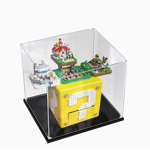 Acrylic Display Case for LEGO Question Mark Brick Model 71395 - 3mm thickness
