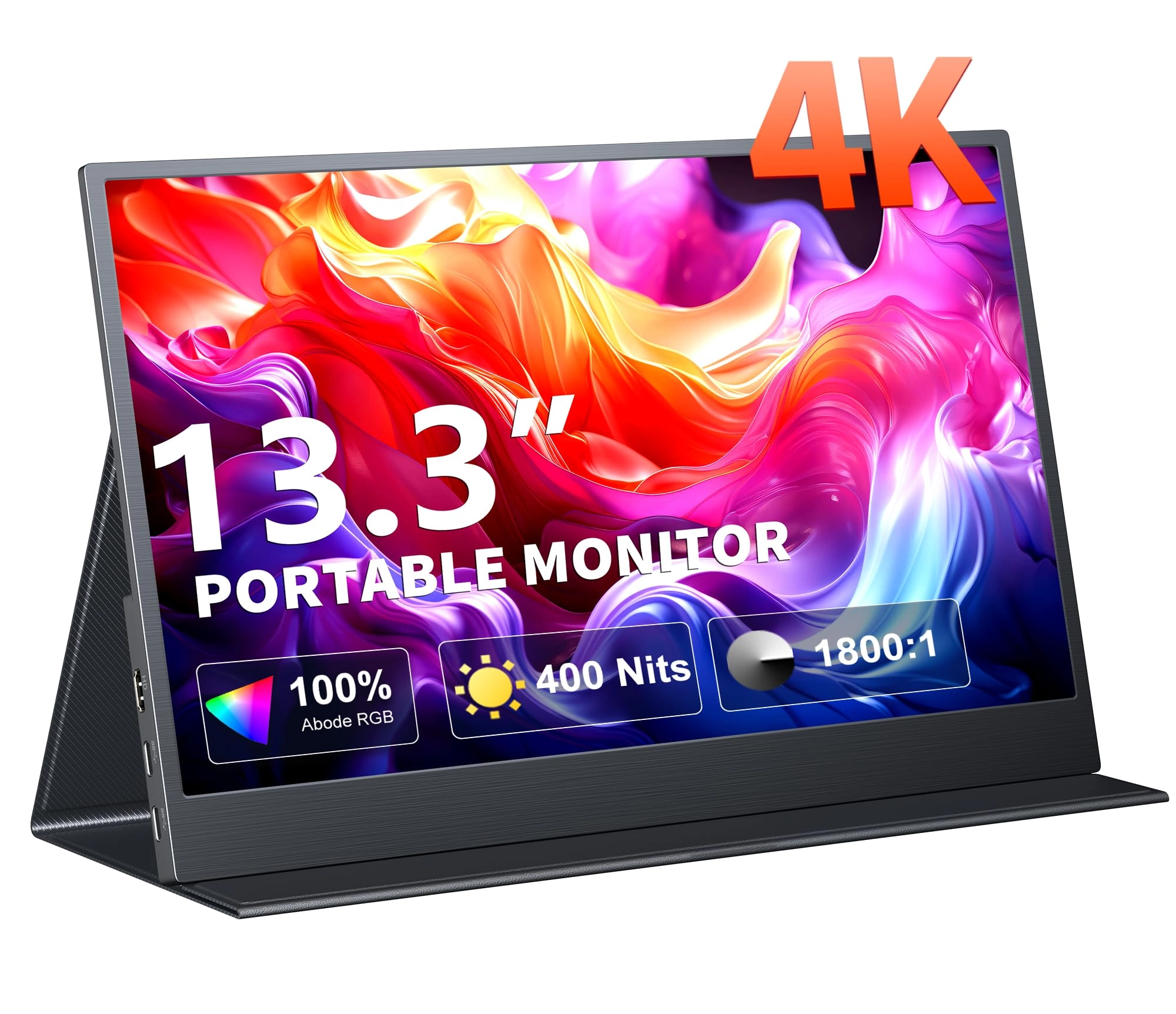 Pornitor 4K Portable Monitor - 13.3 Inches 3840x2160