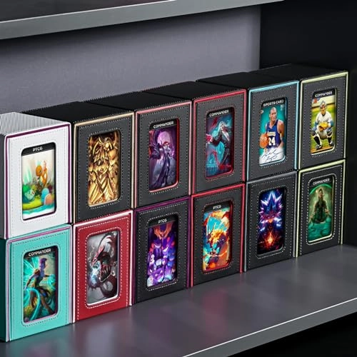 MTG Deck Box - Commander Window Display Black&Purple