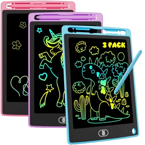 LCD Writing Tablet - 8.5 Inch Colourful Pack