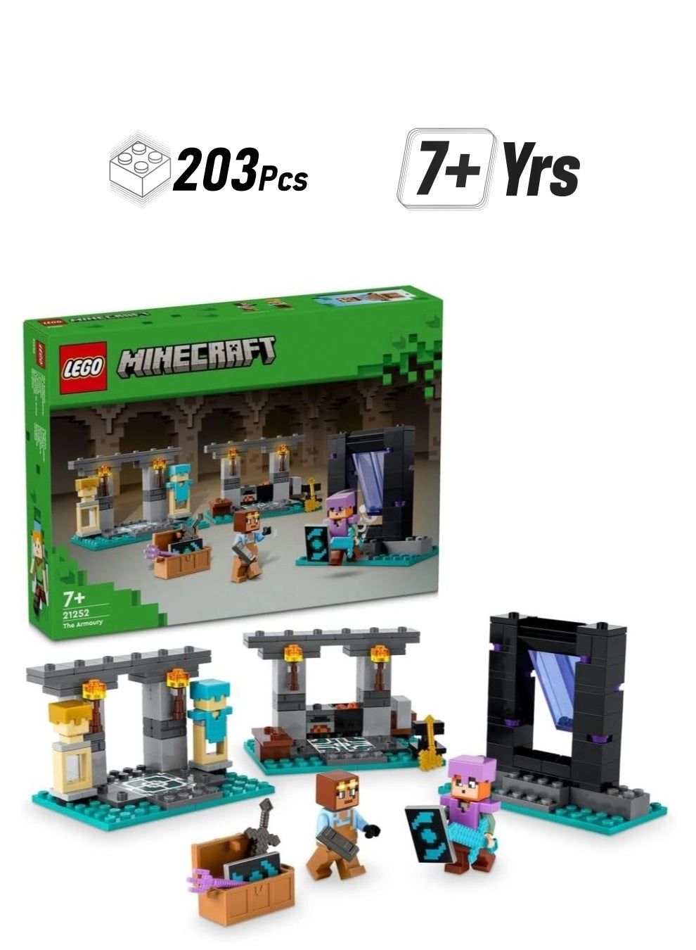 Minecraft The Armoury (21252) - 7+ Alex with a Diamond Sword