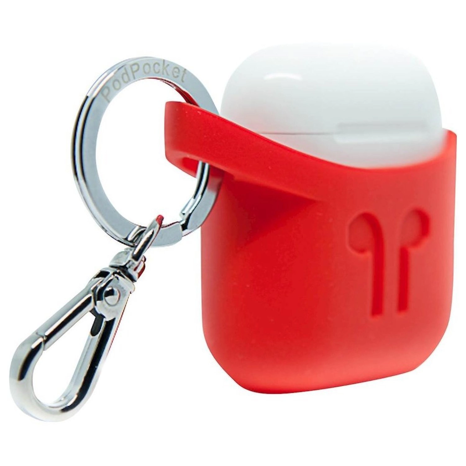 Podpocket Case for Apple AirPods - Key ring slot Shock-absorbent