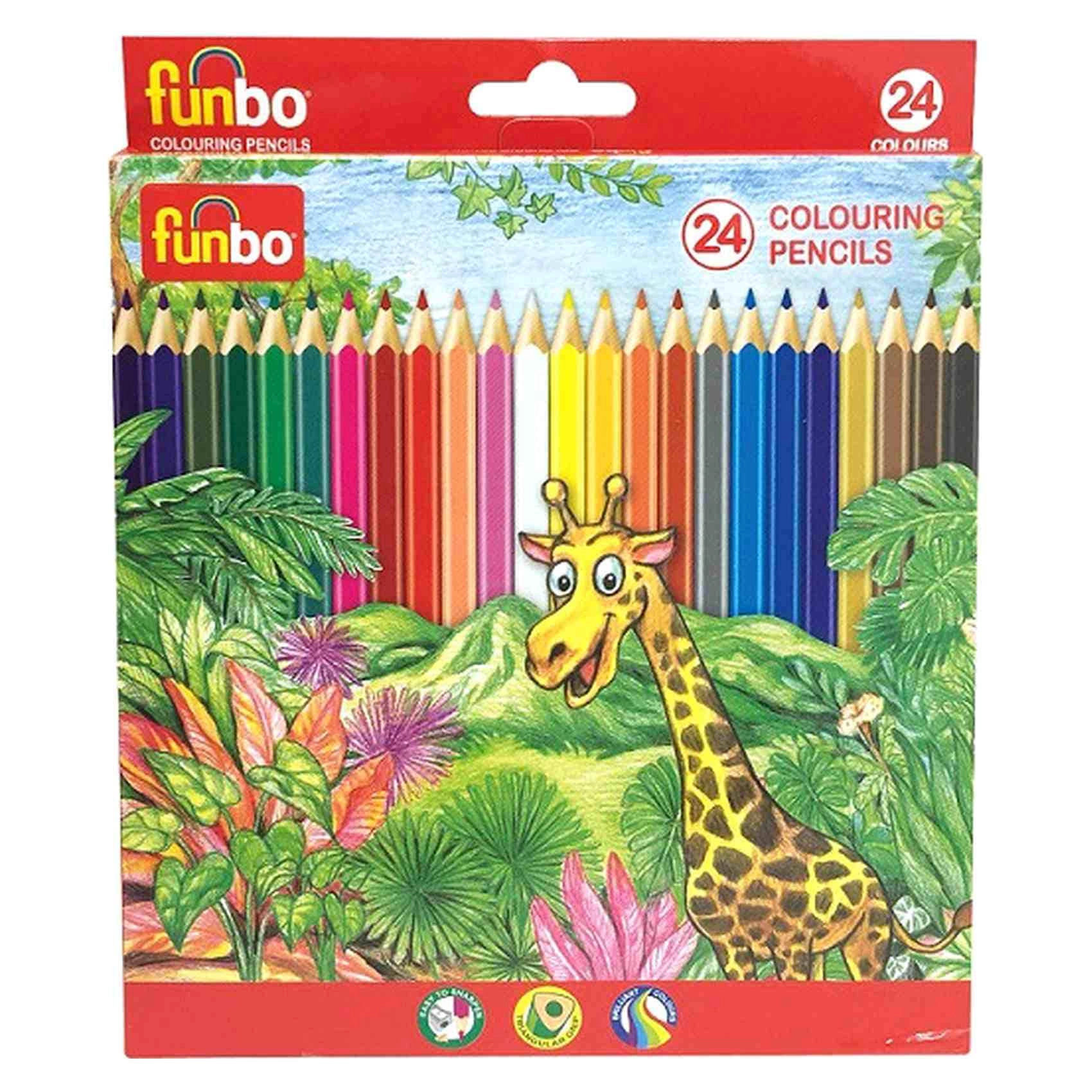 Carrefour Funbo Colour Pencil - 24 PCS