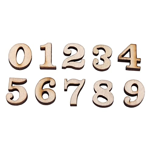 Mixed Numbers Wooden Chip - 0-9 200 pieces