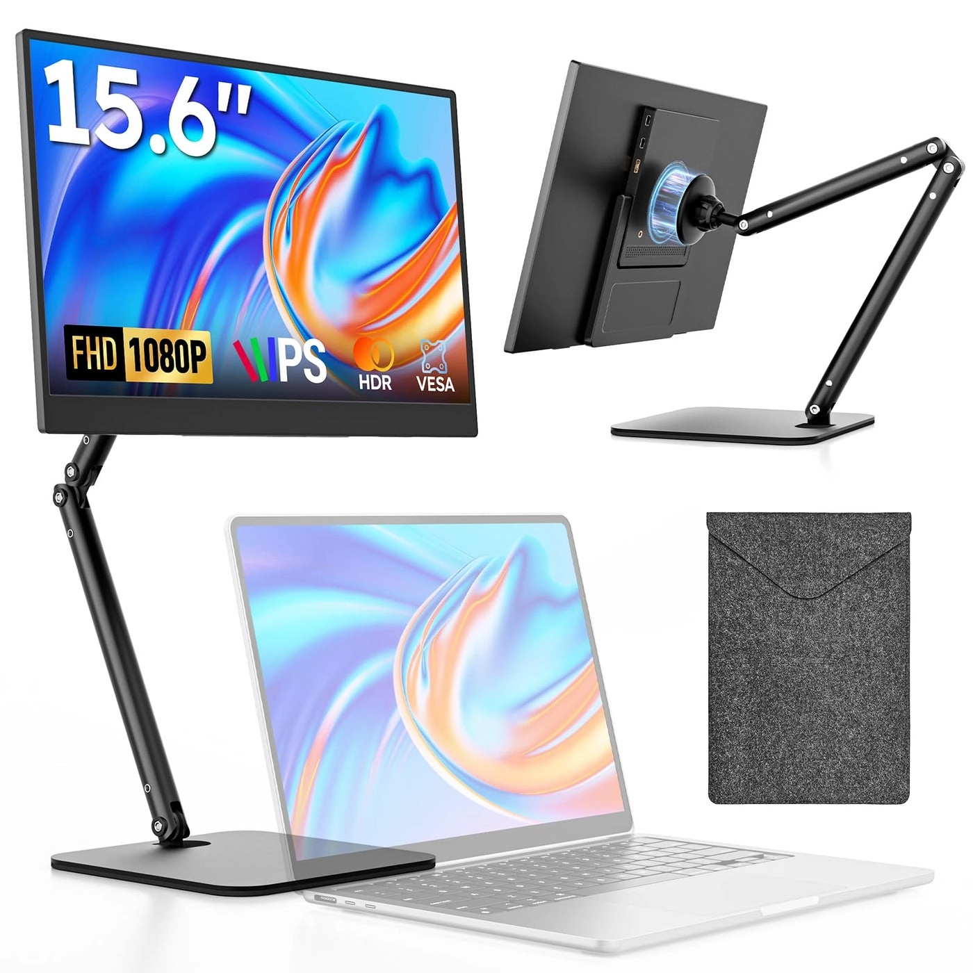 Dopesplay Portable Monitor - FHD 1080P 15.6\"