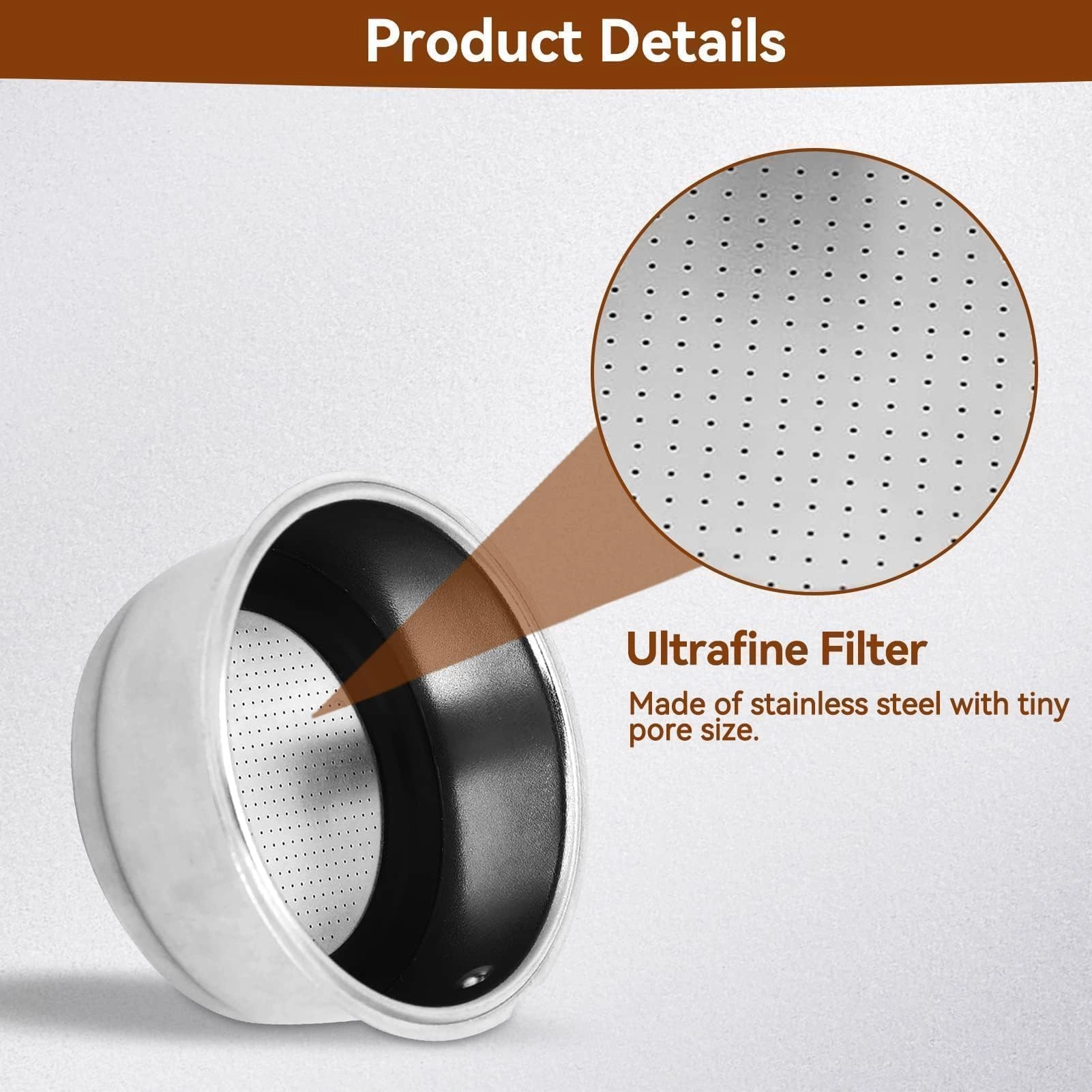 Coffee Filter - 51mm Double Layer Pressurized