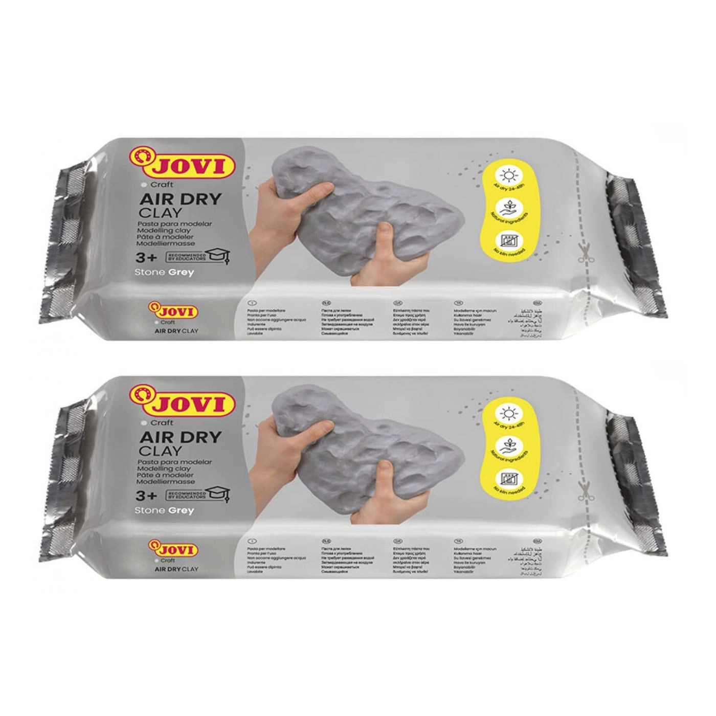 European Air-Dry Modeling Clay - 500g 2pcs.