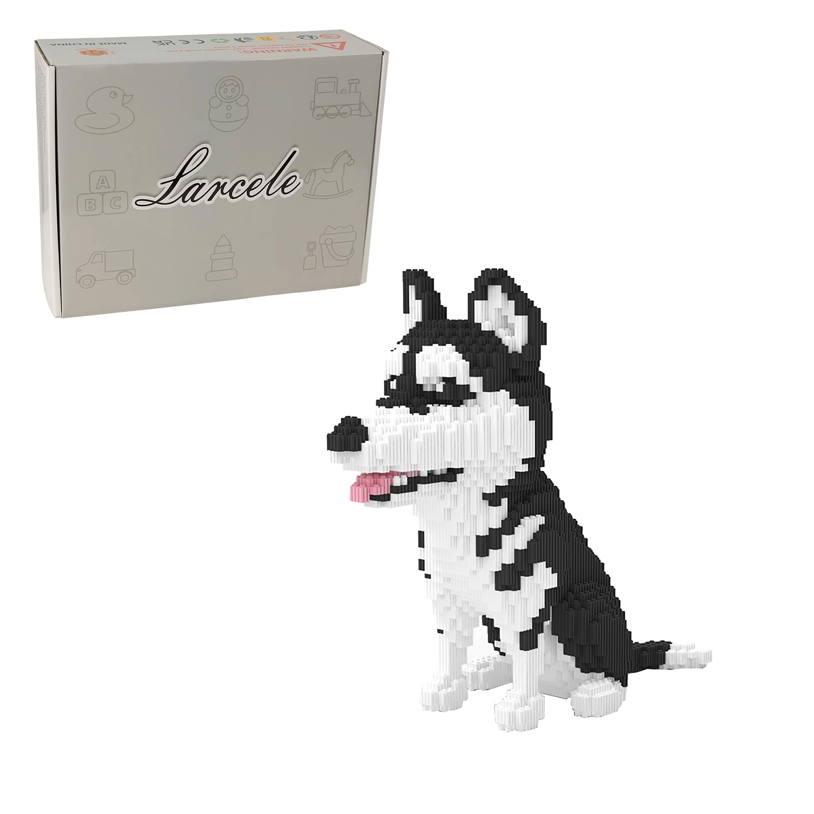 Larcele Dog Micro Building Blocks - Big Husky 6478 pcs