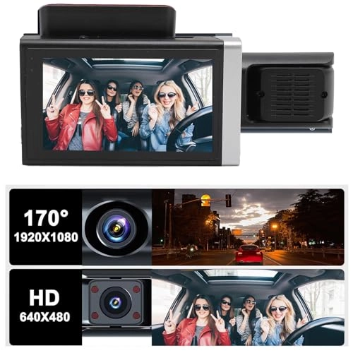 3 Channel Dash Cam - 1080P