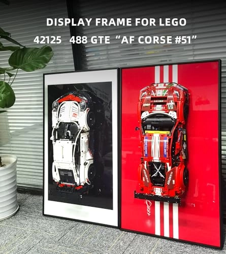 Display Wallboard for LEGO Technic Ferrari 488 GTE 42125 - Aluminium