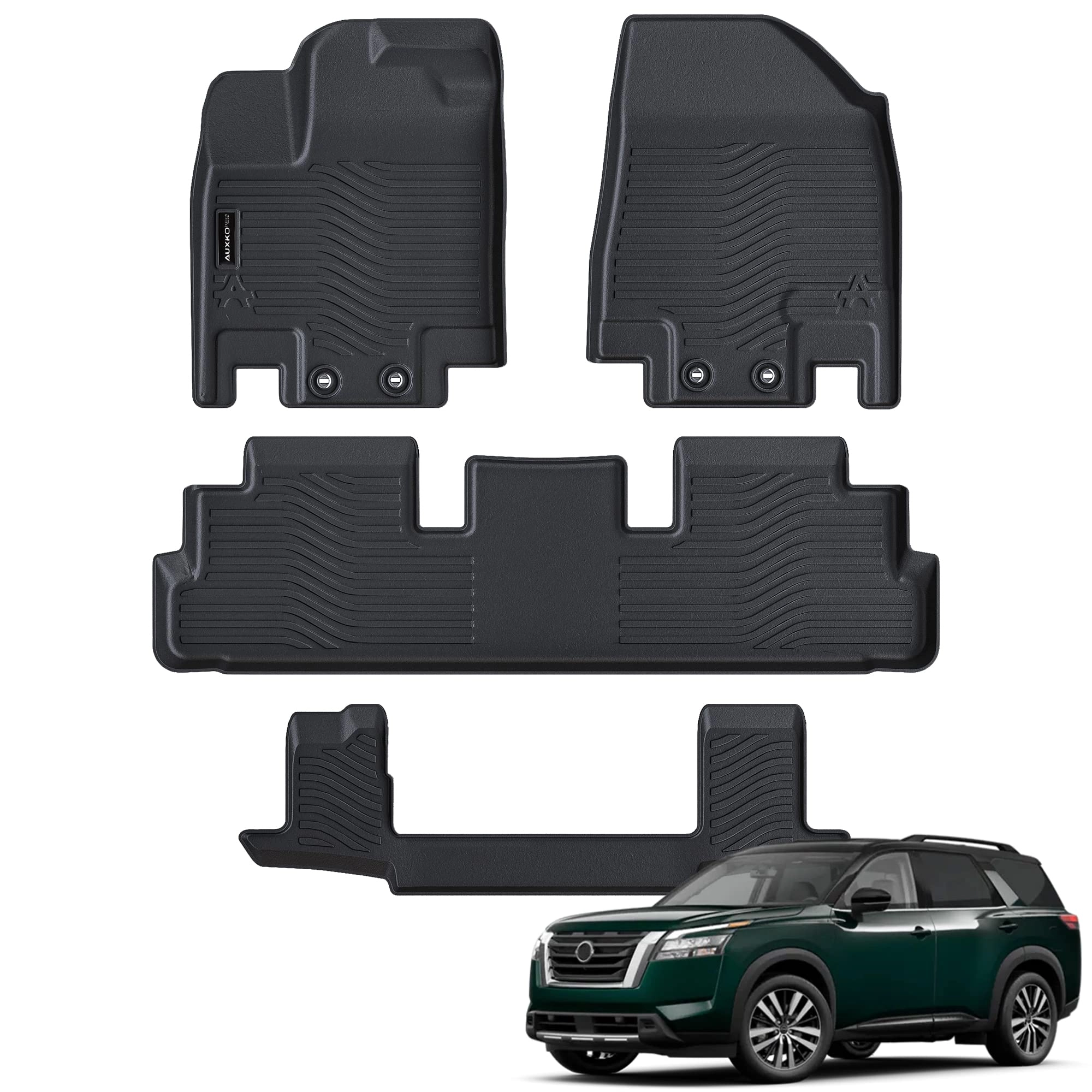 auxko All Weather Floor Mats - Nissan Pathfinder / Infiniti QX60 2022-2025 2026