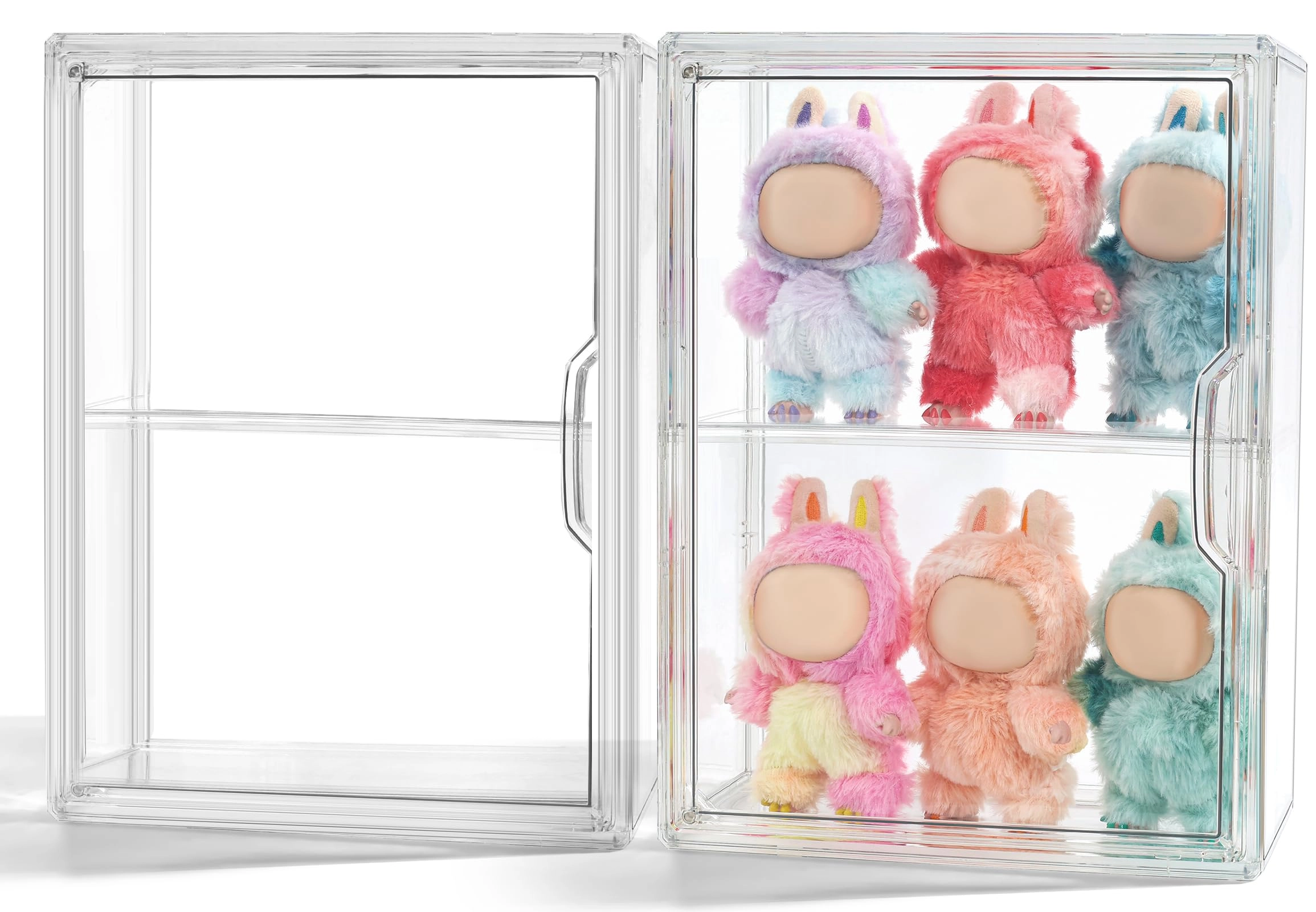 Wollibao Display Case - Acrylic Clear 14 x 10.5 x 5.5 inches