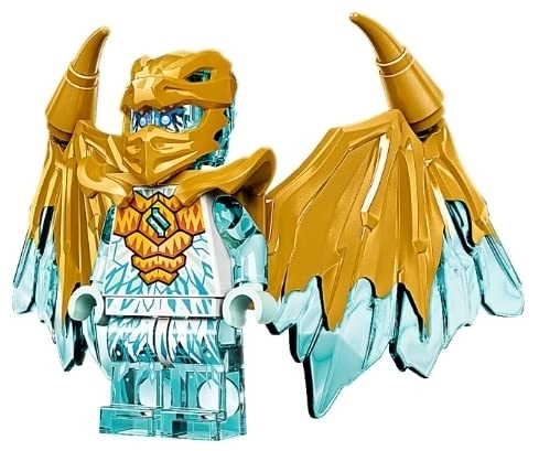 Ninjago Crystalized Golden Dragon (NJOGoldDragons) 4 pcs